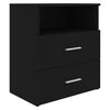 vidaXL Bed Cabinet Black 50x32x60 cm