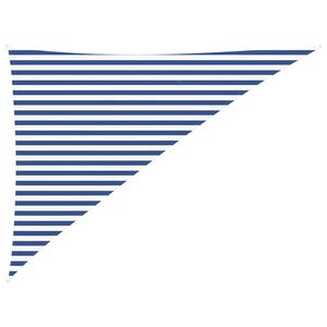 vidaXL Sun Shade Sail Blue and White 3 x 4 x 5 m 100% Polyester Oxford