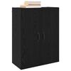 vidaXL Wall-Mounted Cabinet 2 pcs Black Oak 69.5 x 34 x 90 cm