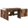 vidaXL Kids'High Bed Frame with Desk Old wood 80 x 200 cm