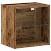 vidaXL Floating Shelf with LED Light Brown 40 x 28.5 x 40 cm