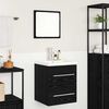 vidaXL Bathroom Sink Cabinet with Drawer Black 42 x 39 x 52 cm