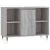 vidaXL Bathroom Cabinet Grey Sonoma 80x33x60 cm Engineered Wood