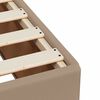 vidaXL Box Spring Bed with Mattress Cappuccino 140x190 cm Faux Leather