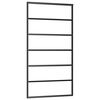vidaXL Sliding Door with Hardware Set ESG Glass&Aluminium 102x205 cm