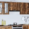 vidaXL Kitchen Wall Cabinet Porto Smoked Oak Engineered Wood