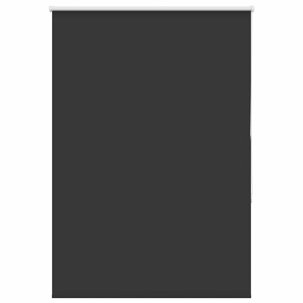 vidaXL Roller Blind Blackout Black 105x150 cm Fabric Width 100.7 cm Polyester
