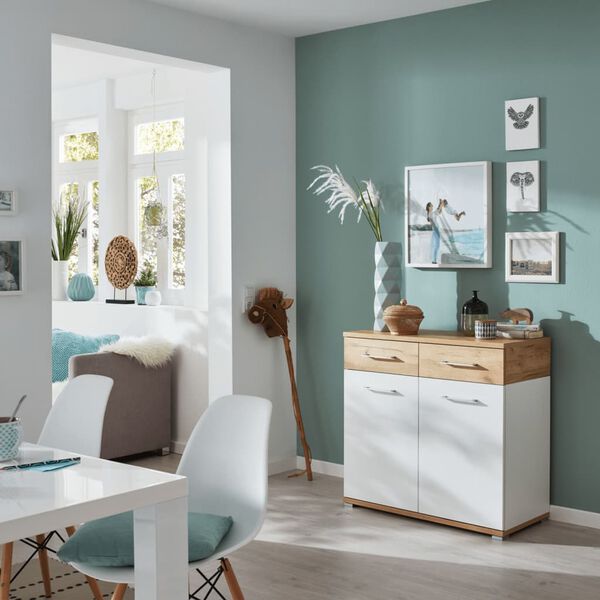 Germania Chest of Drawers GW-Topix White and Oak