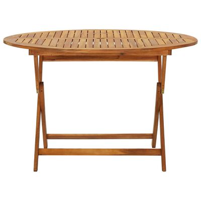 vidaXL Folding Garden Table 120 cm Solid Acacia Wood