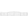vidaXL Arched Gabion Baskets 25 pcs 400x50x40/60 cm Galvanised Iron