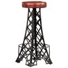 vidaXL Bar Stools 2 pcs Real Leather
