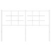 vidaXL Metal Replace Headboard White 135 cm