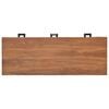 vidaXL Office Desk 110x40x75 cm Solid Teak Wood