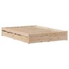 vidaXL Bed Frame without Mattress 150x200 cm King Size Solid Wood Pine