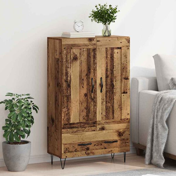 vidaXL Highboard Old Wood 69.5 x 31 x 115 cm Engineered Wood