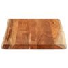 vidaXL Table Top 70x60x3.8 cm Rectangular&nbsp;Solid Wood Acacia Live Edge
