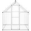 vidaXL Greenhouse with Base Frame Silver 169x169x195 cm Aluminium