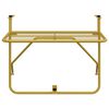 vidaXL Balcony Table Gold 60x40 cm Steel