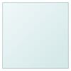 vidaXL Table Top Transparent 50x50 cm Tempered Glass