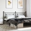 vidaXL Metal Replace Headboard Black 193 cm