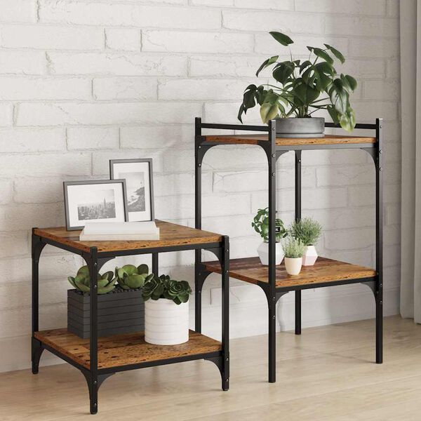 vidaXL Bookshelf Board 4 pcs Brown 40 x 40 x 1.5 cm Engineered Wood