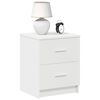 vidaXL Bedside Cabinets 2 pcs with 2 Drawers White 40x36x50 cm
