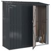 vidaXL Garden Sheds Anthracite 203 x 85.5 x 200 cm Metal