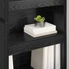 vidaXL Book Cabinet 2 pcs Black Oak 60 x 30 x 189.5 cm Engineered Wood