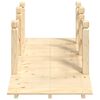 vidaXL Garden Bridge with Railings 150x67x56cm Solid Wood Spruce