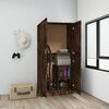 vidaXL Wardrobe Smoked Oak 82.5x51.5x180 cm Engineered Wood