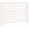 vidaXL Radiator Cover White 108.5x19x84 cm Solid Wood Pine
