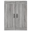 vidaXL Wall Mounted Cabinets 2 pcs Grey Sonoma Engineered Wood