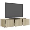vidaXL TV Cabinet Sonoma Oak 120x34x30 cm Engineered Wood
