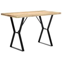 vidaXL Dining Table 120x60x76 cm Solid Mango Wood