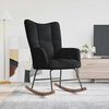 vidaXL Rocking Chair Black 78 x 61 x 98 cm Velvet