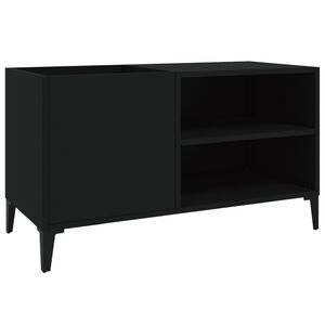vidaXL Record Cabinet | Black | Engineered wood, metal | Medium | Record Cabinet