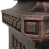 vidaXL Pillar Letterbox Aluminium Vintage Style Rustproof Bronze