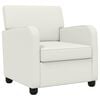 vidaXL Armchair White Faux Leather