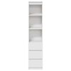 vidaXL Highboard White 37.5x35x180 cm Engineered Wood