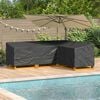 vidaXL Furniture Cover Black 250 x 180 x 80 cm 600D Oxford Fbric