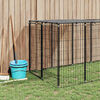 vidaXL Dog Kennel Black 330x110x110 cm Steel