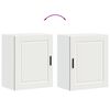 vidaXL Kitchen Wall Cabinets 2 pcs Porto White Engineered Wood
