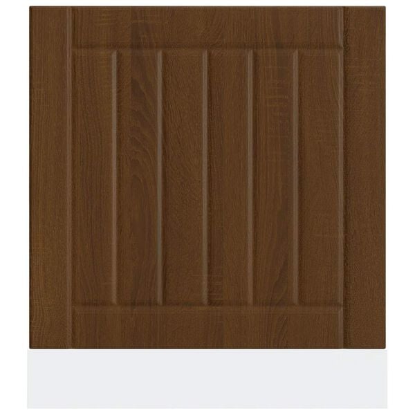 vidaXL Dishwasher Panel Lucca Brown Oak Engineered Wood