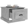 vidaXL Coffee Table Concrete Grey 50x50x35 cm Engineered Wood