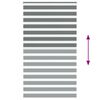 vidaXL Zebra Blind Dark Grey 135x230 cm Fabric Width 130.9 cm Polyester