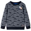 vidaXL Kids'Sweatshirt Navy Melange 128