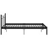vidaXL Bed Frame without Mattress Black Metal 120x200 cm