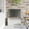 vidaXL Outdoor Storage Box Silver 80 x 50.5 x 50 cm Steel
