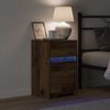 vidaXL Bedside Cabinet Old Wood 38 x 34 x 61 cm Engineered wood