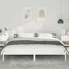 vidaXL Bed Frame with Headboard White 180 x 210 cm Solid Pine Wood